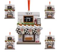 Boule de Noel Personnalisée, Décorations de Noël Personnalisé pour l'arbre, Décoration Familiale 2025 pour 2 à 8 Personnes Noel Cadeaux de Noël Personnalisés pour La Famille, Les Amis et Les Bébés