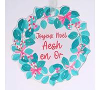 Boule de Noel personnalisée - Maîtresse, Atsem, Aesh, Cadeau Nounou | Décoration Noel, Deco Sapin, Ornement Sapin - Cadeau élève Fin d'année école | Made in France | Te Whaka (Aesh)