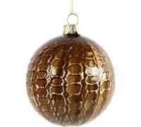Boule de Noël Primo sans marque 8 cm verre or