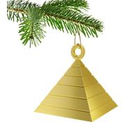 Boule de Noël pyramide pour sapin de Noël (doré)