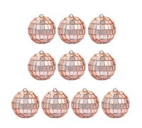 Boule de Noël réfléchissante lumineuse en mousse avec finition verres, décoration à suspendre pour les fêtes en intérieur et les fêtes de fin d'année, décoration portable en mousse