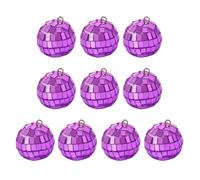 Boule de Noël réfléchissante lumineuse en mousse avec finition verres, décoration à suspendre pour les fêtes en intérieur et les fêtes de fin d'année, décoration portable en mousse