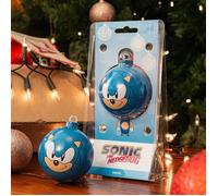 Boule de Noël - Sonic The Hedgehog - Métal étain - Bleu - Rond - A suspendre