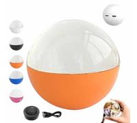 Boule De Noël Souvenir, Boule De Cristal Électronique Personnalisée, Lampe À Mémoire De Forme À Ultrasons, Lecteur Vidéo Numérique Wi-FI Personnalisé, Vidéos Et Photos Téléchargeables(Orange,WiFi)