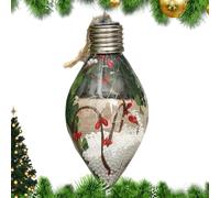 Boule De Noël - Suspension Décorative Boule Anticassable 13 Cm | Décorations pour Sapin De Noël - Décoration d'Intérieur Saisonnière pour Fête Hivernale Vitre et Mur