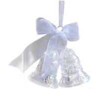 Boule de Noël transparente en forme de carrosse 15 x 10 cm