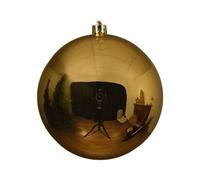 Boule de Noël XXL - Boule rouge foncé mat - Incassable - Plastique - 200 mm