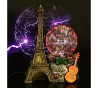 Boule De Plasma Électrostatique Tour Eiffel, Sphère Lumineuse Magique En Cristal, Lampe De Vacances, Décoration De Maison/Bureau, Paris