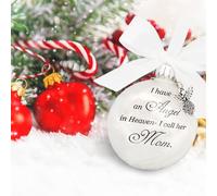 Boule de plumes, un morceau de mon coeur est en Heave, ornement commémoratif, pendentif bricolage, cadeaux pour maman et papa, boule de décoration familiale