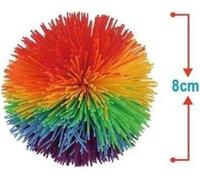 Boule de poils arc-en-ciel 8cm