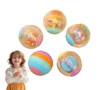 Boule de préhension pour enfant - Hochet sensoriel tactile, balle de bébé facile à prendre en main | Boules sensorielles de développement interactives Jouet, hochet roulant doux Handheld Play Baby