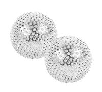 Boule de pressage à la main, masseur à pointes pour les points d'acupconances et les mains | 1 paire boules de serre de cercle avec des épines denses pour le massage des paumes