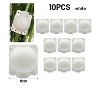 Boule De Propagation À Haute Pression Pour Plantes, Boîte De Greffe De Jardin, User Inage, Pot De Racine, Accessoires De Jardin, Équipement Ro18th, 10 Pièces.White 8cm