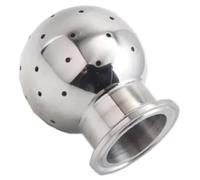Boule de Pulvérisation Rotative 1/4 "3/8" 1/2 "3/4" 1 "1-1/4" 1-1/2 "2" BSP filetage femelle 304 316 acier inoxydable sanitaire fixe boule de pulvérisation nettoyage du réservoir(Ferrule,316L_3/8")
