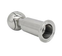 Boule de pulvérisation rotative, boule en acier inoxydable SS304, sanitaire à trois clips for réservoir, 1 pièce(38x50.5mm)