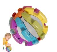 Boule de puzzle pour tout-petits, Boule de puzzle sensorielle, Balle de déformation d'entraînement logique | Jeu de construction coloré pour activités de développement cérébral de 3 à 6 ans