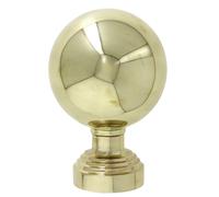 Boule de rampe laiton diamètre 70 mm sous plaque DEVISMES 11670 + SP1