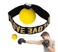 Boule de réflexe de Boxe pour Adultes, Bandeau de Cheveux de Boxe Boule de réflexe - Boule d'entraînement de Boxe pour,Boule de Boxe avec Bande d'entraînement de réaction, Vitesse de Poing