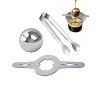 Boule de refroidissement pour café, boules de glace expresso, refroidisseur de café, boule d'expresso réutilisable en acier inoxydable, outil de refroidissement du café