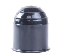Boule de Remorquage, Cache Boule Attelage Remorque, 50mm Boule de Capuchon de Boule D'attelage de Caravane, Protège Boule D'Attelage en Plastique, Compatible Rotule Droite ou col de Cygne(Noir)