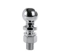 Boule de remorquage d'attelage remorque chromée 2-5/16 pouces M25 tige diamètre capacité 5000 lb pièces d'accouplement RV camping-car caravane accessoires , Gain de place compact(M25(CAP 5000Lbs))