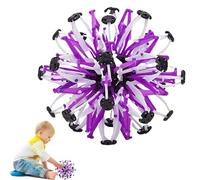Boule de respiration extensible - Sphère magique télescopique, 1 unité de globe géométrique pliable pour soulager le stress, croissance flexible avec articulations colorées, équipement de salle de