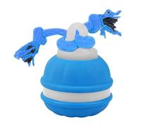 Boule de roulement de chien automatique, jouets de dentition de chien,3 modes Ball roulant automatique - Jouets à batterie avec corde, fournitures à mâcher colorées pour se détendre, mâcher, faire de
