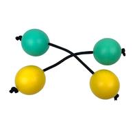 Boule de rythmique Aslatuas, 2 pièces, Shaker, Yellow green | Boule de rythmique; Instrument de percussion à main pour les amateurs débutants; Hochet shaker africain;