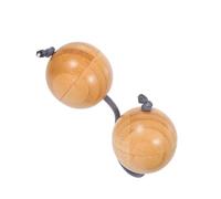 Boule de sable en bois Aslatua Africain Hochet Rhythm Percussion Fingertip Ball Instrument Sandball Rythme Instrumen Bois Sandball Shaker