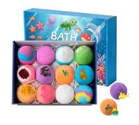 Boule De Sel De Bain - Boîte De Pétillantes Esthétiques De Qualité Professionnelle, Emballage De Protection Résistant Aux Chocs, Ingrédients De Sécurité Non Toxiques Et Sans Odeur, Mousse À Bulles Sta