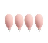 Boule de Soufflage Rose 4 Pièces en Silicone pour Nettoyage | Souffleur à Prise Sûre, Contrôle Facile, Enlève Poussière et Débris, Usage Maison ou Voyage