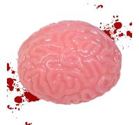 Boule de stress cérébrale d'Halloween : jouet de fausse poignée de cerveau réaliste, balle douce et douce | Proporro de décoration d'horreur, jouet en gel gel effrayant pour le stress de la F
