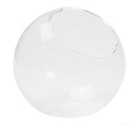 Boule de terrarium en verre avec trou et bouche ouverte, conçue pour la présentation de plantes grasses et l'utilisation de pots de fleurs décoratifs (A)