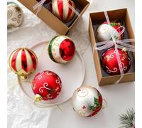 Boule de verre à suspendre pour sapin de Noël avec un style minimaliste élégant, convient pour la décoration de la maison de vacances et les lieux festifs (style C)