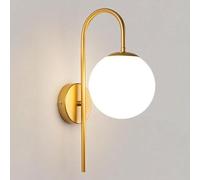 Boule De Verre Appliques Murales Moder E27 Wall Scoce Lightig Vitage Chevet en Métal pour Chambre à Coucher Chevet Étude Porche, 2 Pack