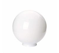 Boule de verre avec trou de nombreuses tailles Verre de lampe avec bord de poignée Abat-jour en verre opale blanc brillant de rechange Abat-jour boule en verre bord du col (Ø 160 mm)
