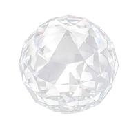 Boule de Verre en Cristal Transparent 60/80mm Balle à Facettes Translucide pour Amies Couples Cadeaux Nouvel an Anniversaire (60MM/2.36in)