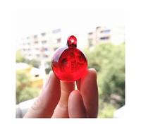 Boule de verre rouge de 30mm, sphère de cristal, décoration suspendue