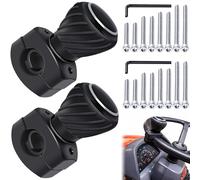 Boule de Volant Compatible avec Kubota John Dee-Re Bouton de Direction | Universel Suicide Bouton Power Handle Spinner pour Voitures Camion Tondeuse Tracteur Bateau Voiturette de Golf, 2 Pièces