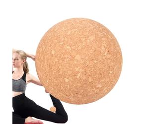 Boule de yoga en liège - Boule de massage respectueuse de l'environnement, portable | Balle de relâchement pour la récupération musculaire, les étirements, l'exercice, la maison, la gym, la relaxation