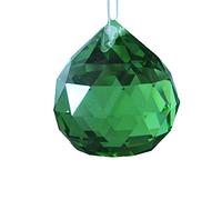 Boule d'éclairage en Cristal Vert Boule de Verre Accessoires de Lustre en Cristal Globe plafonnier Abat-Jour pour la décoration de Salon à la Maison