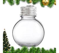 Boule décorative à remplir - Boule de Noël Transparente de 50 ML pour Loisirs créatifs, décoration sphérique en Pet, sans Danger pour Les et Les Animaux domestiques, créez des décorations de