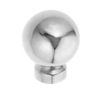 Boule Décorative Creuse en Acier Inoxydable pour Poteaux de Clôture | Finition Moderne Argentée, Usage Extérieur et Rénovation, pour Portails et Poteaux de Jardin