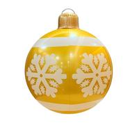 Boule Décorative De Noël Gonflable pour Une Utilisation Intérieure Et Extérieure avec Structure Stable, Boule en Plastique Colorée pour Fête, Jardin, Maison, Entrée, École Décoration De Vacances