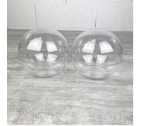 Boule décorative - LEALOO - Lot de 4 - Plastique transparent - Ø 14 cm - Contact alimentaire