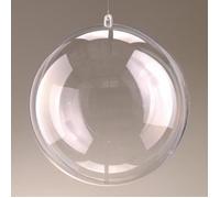 Boule décorative - LEALOO - Lot de 5 - Plastique transparent - Diamètre 10 cm - Contact alimentaire