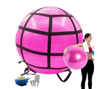 Boule d'entraînement de yoga - Balle d'exercice pour la grossesse - Ballon d'exercice pour le yoga, l'équilibre de base - Équipement d'entraînement portable pour la salle de sport - Stabilité égale