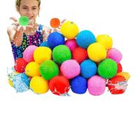 Boule D'éponge D'eau, Ballons D'eau Extérieurs, Jouets De Piscine À Balles, Ensemble Multicolore Vibrant, Conception Douce Et Sûre, Rouge, Bleu, Vert, Rose, Orange, Jaune, Pour Adultes Familia