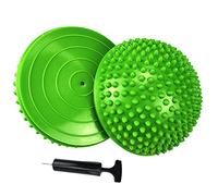 Boule d'équilibre Hérisson, Lot de 2 Spiky dôme de Massage à Picots pour Pied - Coussin de Balance pour Entraînement Sport Yoga Fitness Exercice (A)