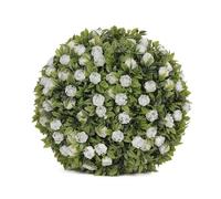 Boule d'herbe verte artificielle de 20 cm pour centre commercial, hôtel, décoration de plafond à suspendre, fleur d'eucalyptus en polyéthylène, boules de jardin, buissons, sphère topiaire artificielle